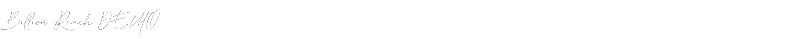 Billion Reach font preview